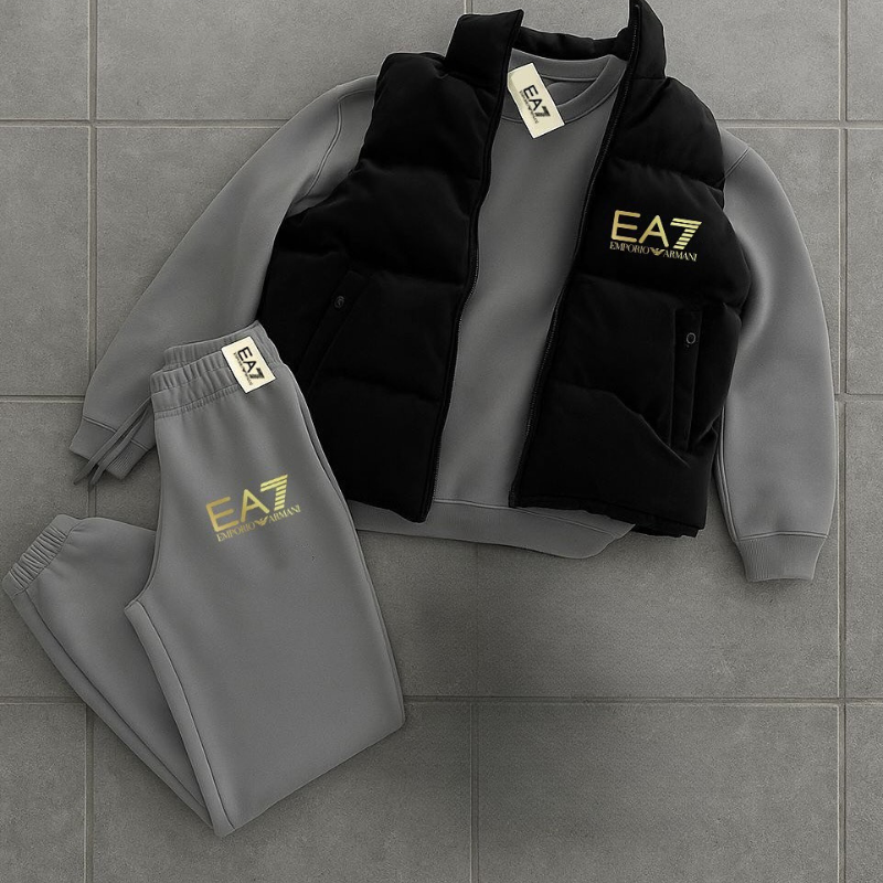 EA Set – Down Jacket, Sweatshirt & Jogging Pants