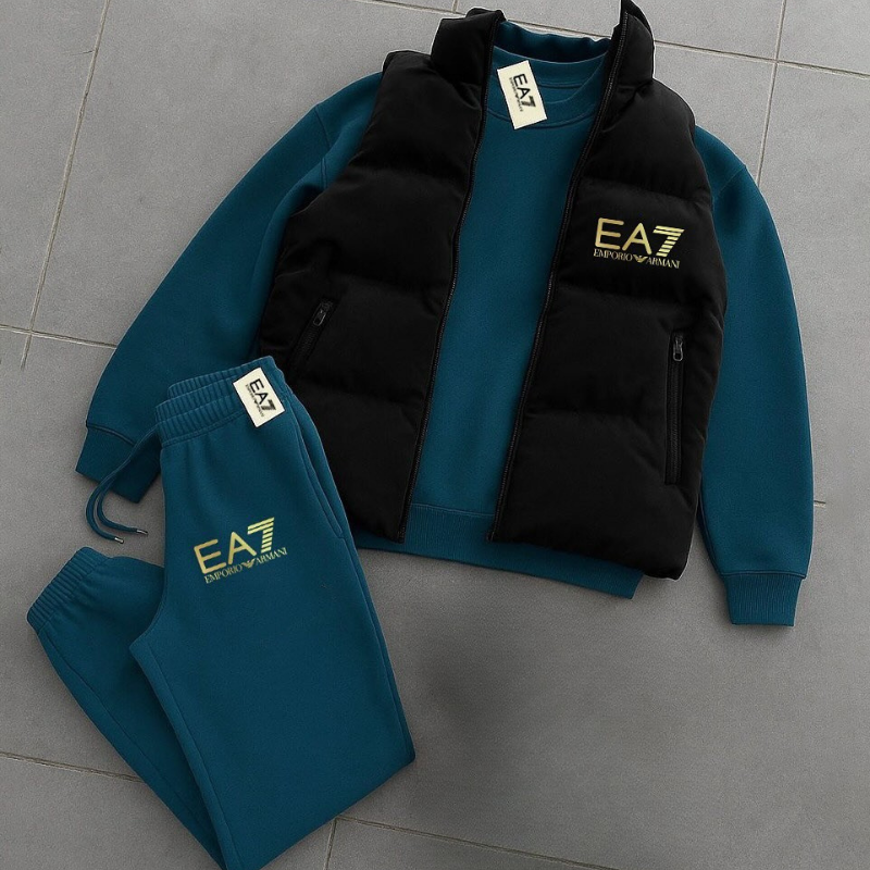 EA Set – Down Jacket, Sweatshirt & Jogging Pants