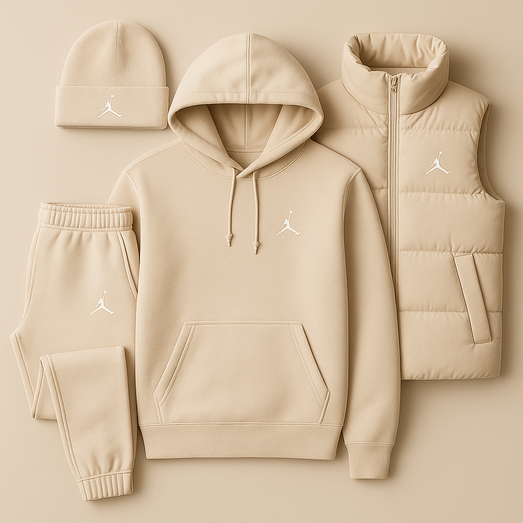 JRD Streetwear Set – Hoodie, Pants, and Vest