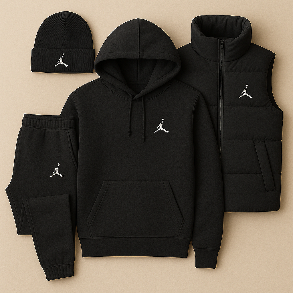 JRD Streetwear Set – Hoodie, Pants, and Vest