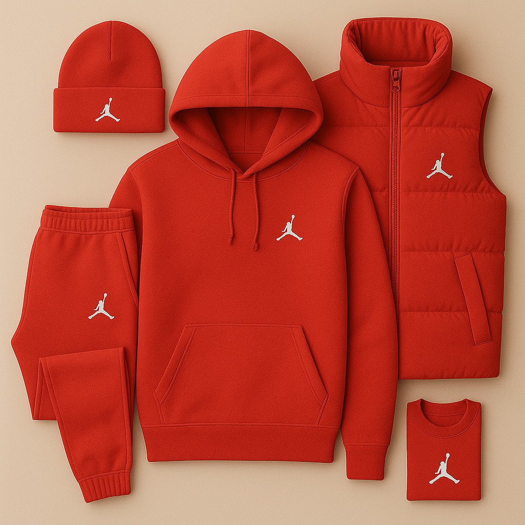 JRD Streetwear Set – Hoodie, Pants, and Vest