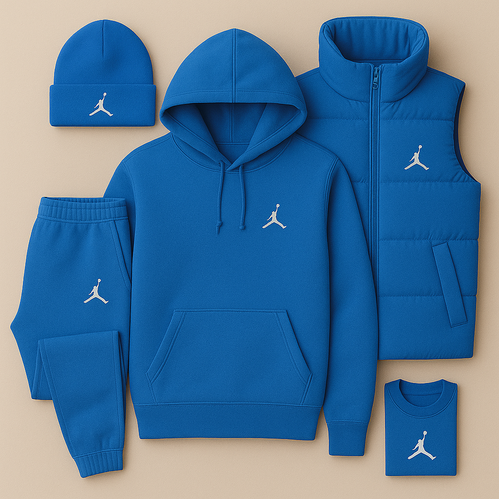 JRD Streetwear Set – Hoodie, Pants, and Vest