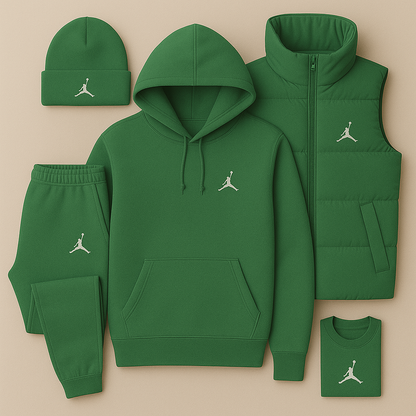 JRD Streetwear Set – Hoodie, Pants, and Vest